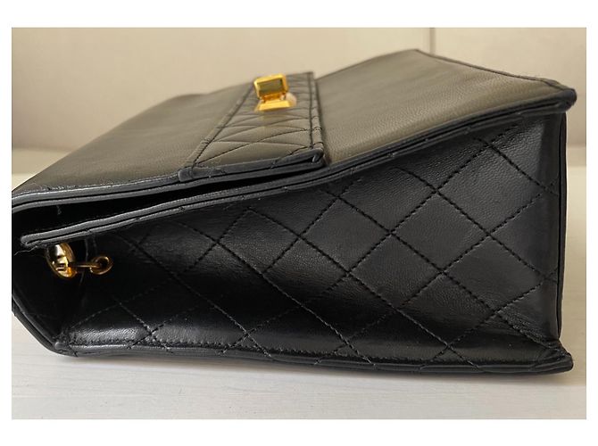 Borsa a mano Chanel Timeless in pelle nera Nero - vista 10