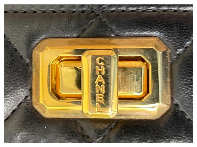 Borsa a mano Chanel Timeless in pelle nera Nero - vista 4