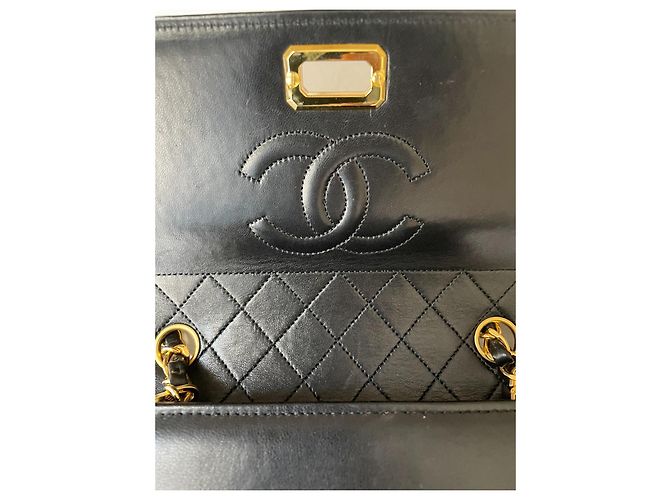 Borsa a mano Chanel Timeless in pelle nera Nero - vista 9