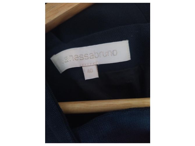 Vestido Vanessa Bruno de algodón azul marino - vista 3