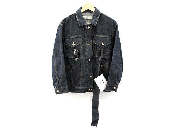 Golden Goose Deluxe Brand Chaqueta vaquera extragrande con cinturón Viola de la marca Golden Goose Deluxe - vista 4