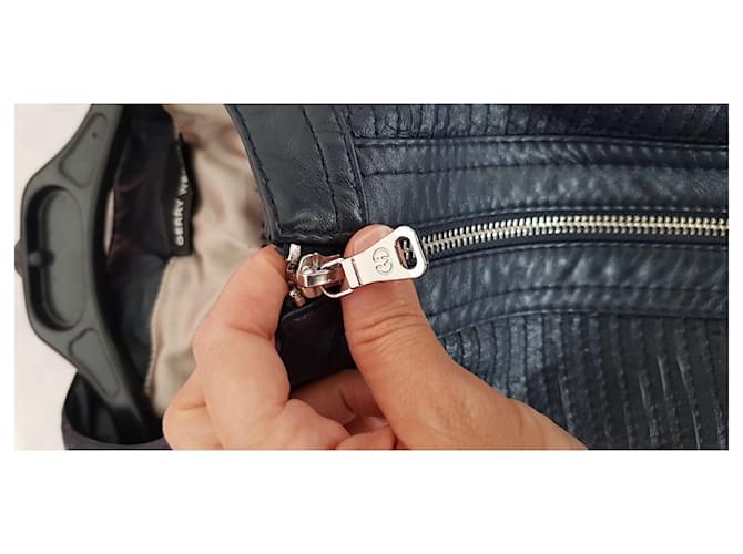 Gerry Weber Lederjacke Dunkelblau - Ansicht 2