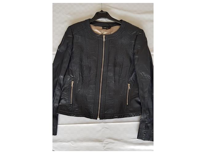 Gerry Weber Lederjacke Dunkelblau - Ansicht 3