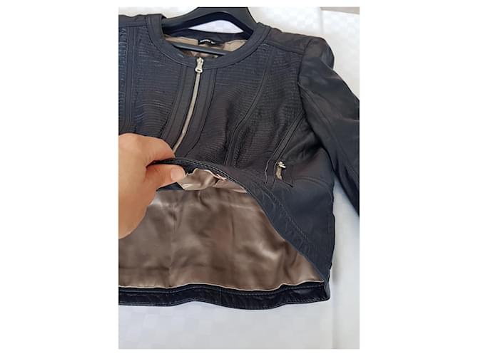 Gerry Weber Lederjacke Dunkelblau - Ansicht 4
