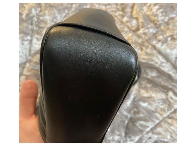 Gucci GG Marmont Matelasse Mini Borsa a tracolla in pelle - Nera Nero - vista 11