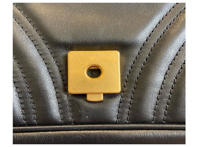 Gucci GG Marmont Matelasse Mini Borsa a tracolla in pelle - Nera Nero - vista 12