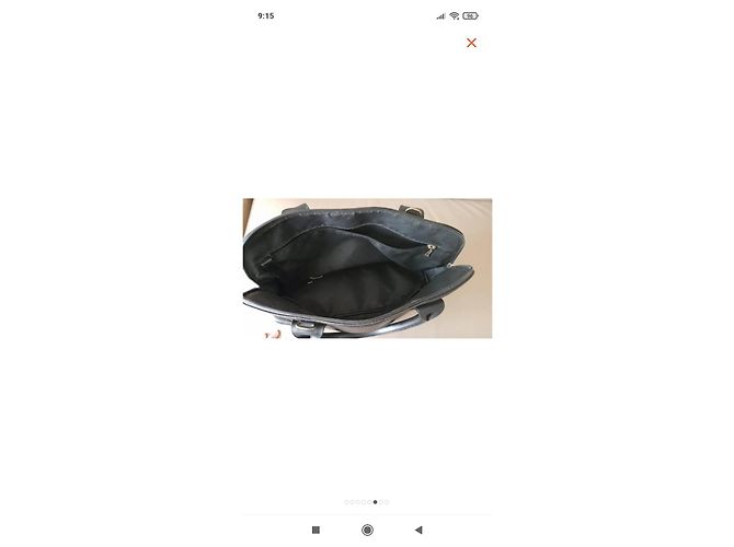 Borsa a mano Longchamp in pelle martellata nera Nero - vista 4