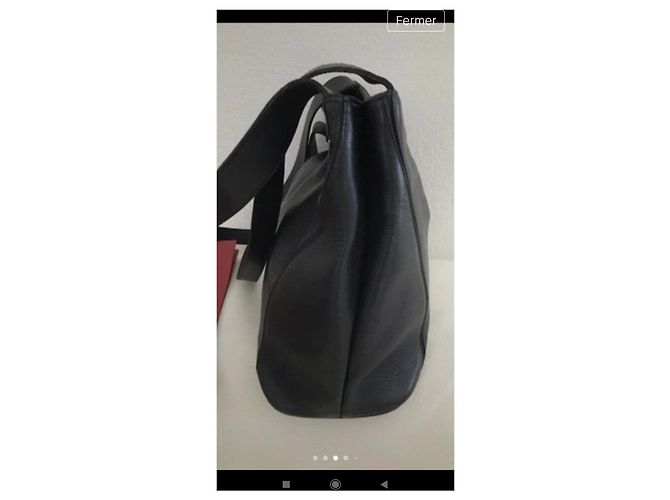 Adjani Borsa Lancel in pelle blu navy con cerniera - vista 7