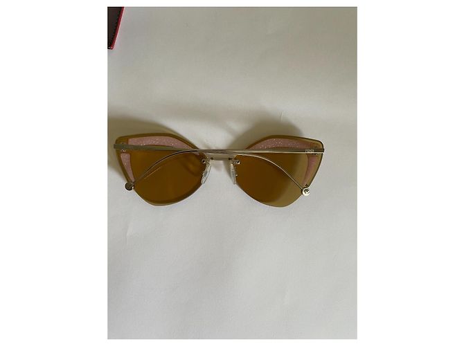 Fendi FF0355/S Sonnenbrille Rosa Gold Pink Golden - Ansicht 4