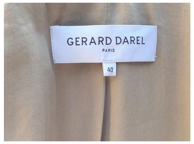 Gerard Darel Gérard Darel long trench coat, new Khaki - view 3