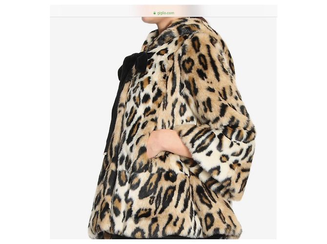 Autre Marque TWINSET Simona Barbieri Kunstpelzjacke Leopardenprint - Ansicht 3