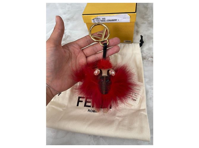 Ciondolo Fendi Marrone in Cotone - vista 2