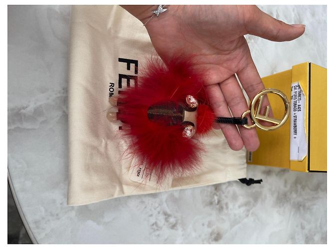 Ciondolo Fendi Marrone in Cotone - vista 3
