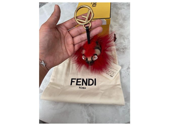 Ciondolo Fendi Marrone in Cotone - vista 5