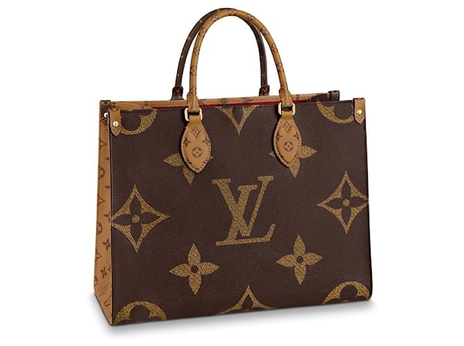 Borsa Louis Vuitton Onthego MM Monogram Marrone Scuro - vista 2
