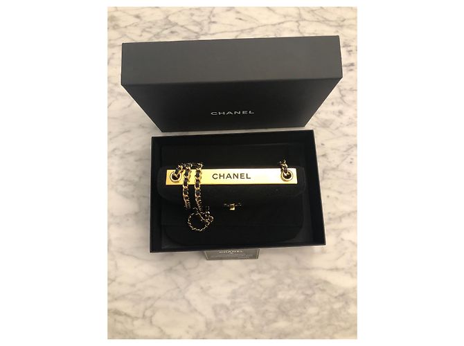 Borsa a mano Chanel in tessuto nero - vista 2