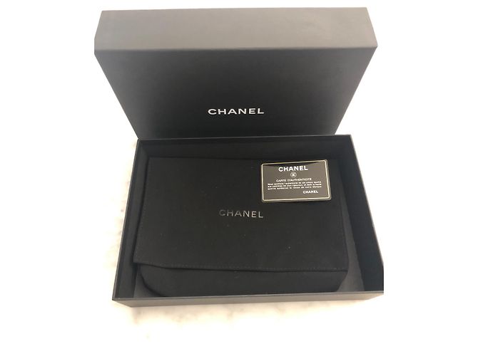 Borsa a mano Chanel in tessuto nero - vista 3