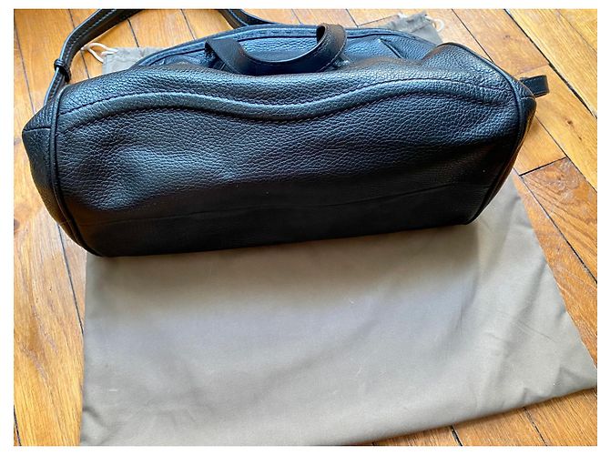 Borsa a mano Lancel La Charmeuse in pelle nera Nero - vista 3