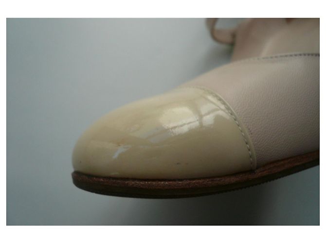 CHANEL Salomé Pumps Brides Hellbeige T38 ES - Ansicht 13
