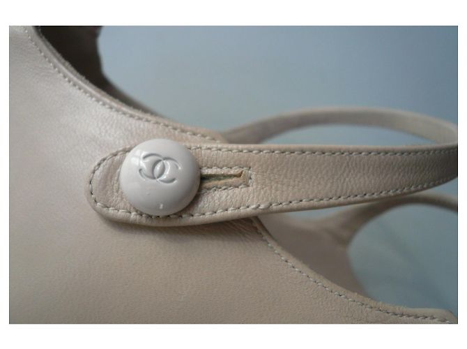 CHANEL Salomé Pumps Brides Hellbeige T38 ES - Ansicht 4