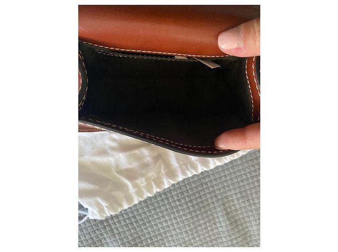 Chloé Marcie Borsa a mano in pelle Cognac - vista 6