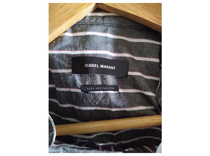 Camisa Oversize Isabel Marant de Rayas Algodón Seda - vista 3