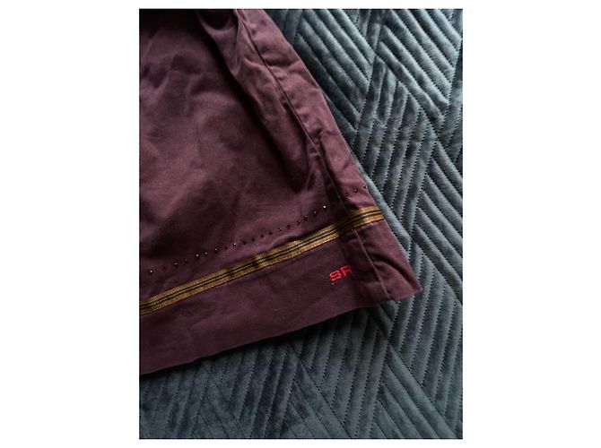 Sonia Rykiel Rock Dunkelrot Baumwolle Bordeaux - Ansicht 2