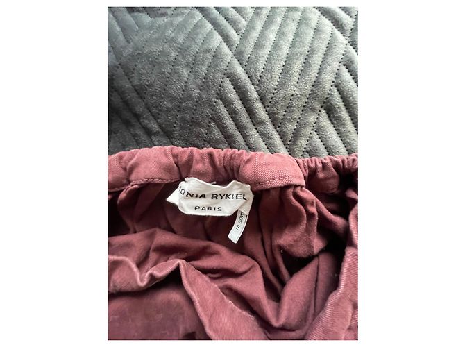 Sonia Rykiel Rock Dunkelrot Baumwolle Bordeaux - Ansicht 4
