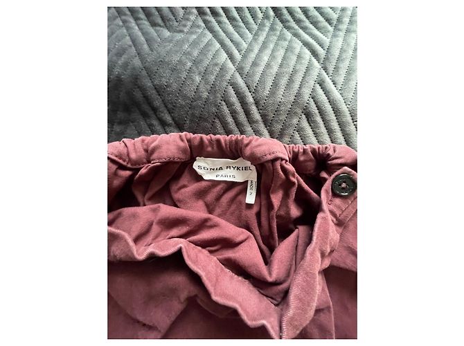 Sonia Rykiel Rock Dunkelrot Baumwolle Bordeaux - Ansicht 5