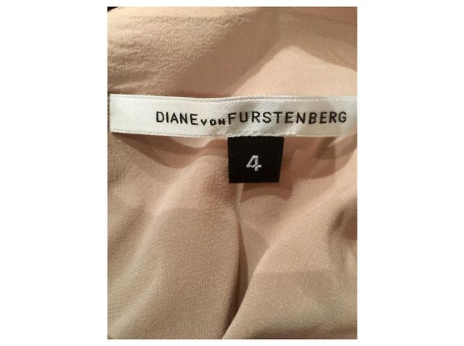Diane Von Furstenberg Abito DvF vintage Kitt in seta e lana Nero Carne - vista 8