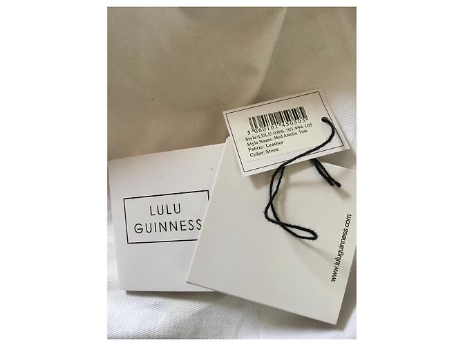 Lulu Guinness Amalia Lackledertasche Medium Beige Roh - Ansicht 2