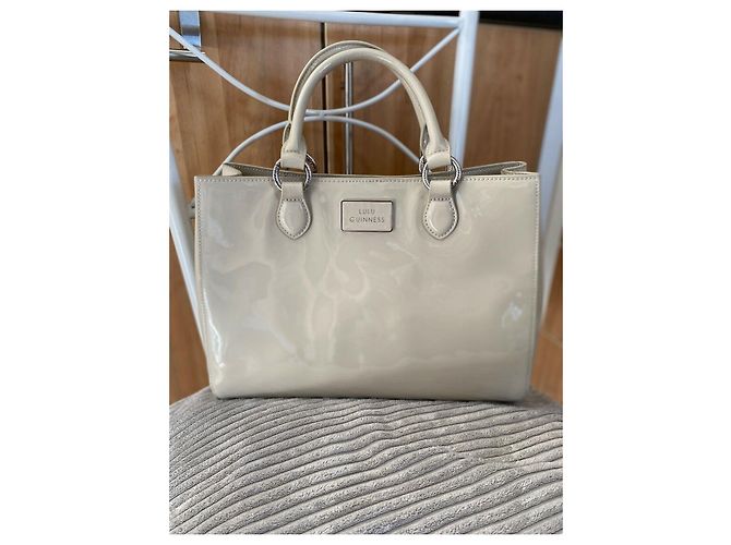 Lulu Guinness Amalia Lackledertasche Medium Beige Roh - Ansicht 3