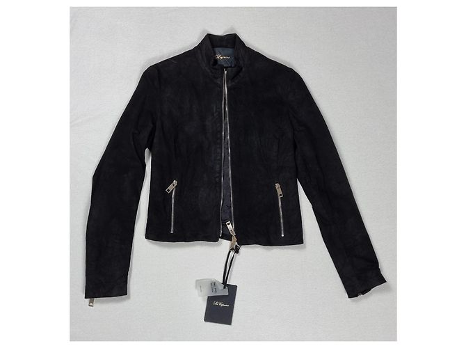 Les Copains Nubuk Leder Jacke - Ansicht 6