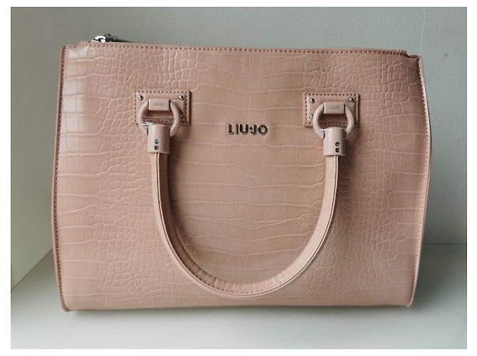 Borsa Liu.Jo rosa ecopelle effetto coccodrillo - vista 10