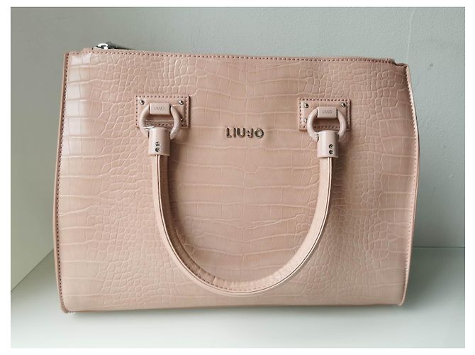 Borsa Liu.Jo rosa ecopelle effetto coccodrillo - vista 16
