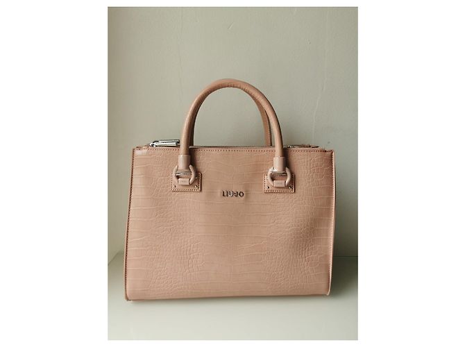 Borsa Liu.Jo rosa ecopelle effetto coccodrillo - vista 3