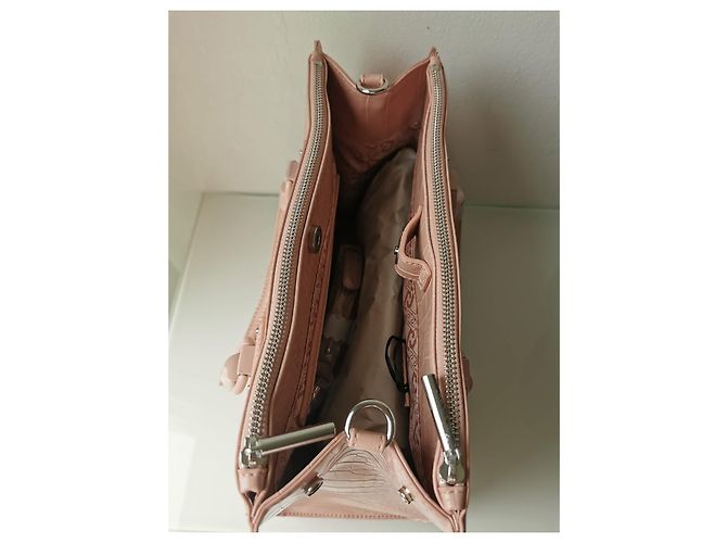 Borsa Liu.Jo rosa ecopelle effetto coccodrillo - vista 7
