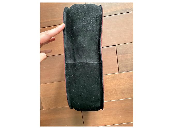 Borsa a mano Philippe Model Bordeaux e Nero Alcantara Bordò - vista 6