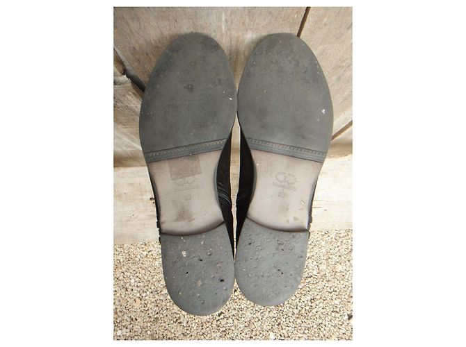 Autre Marque botas Shabbies Amsterdam pretas de couro de cervo tamanho 39 Preto - vista 5