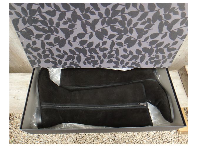 Autre Marque botas Shabbies Amsterdam pretas de couro de cervo tamanho 39 Preto - vista 7