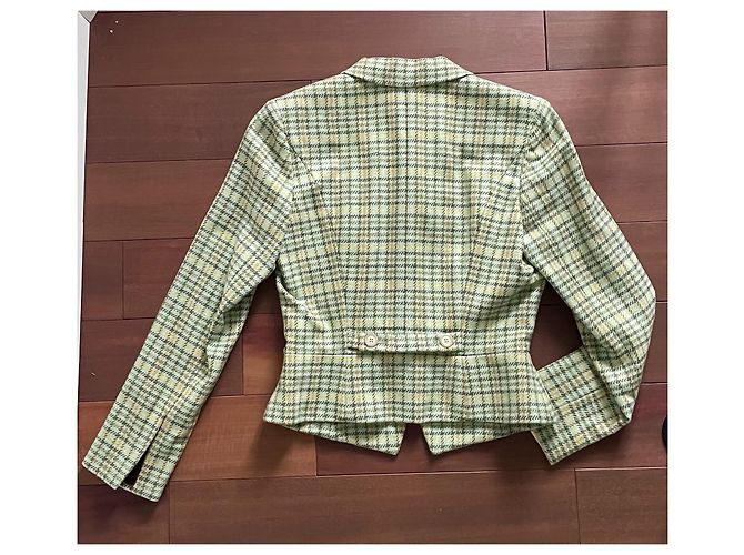 Etro Jacke aus Wolle Hellgrün - Ansicht 2