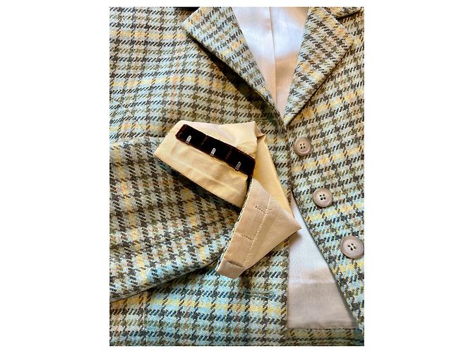 Etro Jacke aus Wolle Hellgrün - Ansicht 5