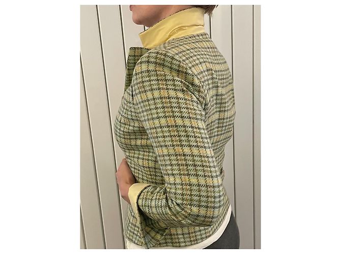 Etro Jacke aus Wolle Hellgrün - Ansicht 7