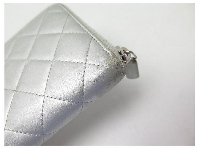 Timeless CARTERA LARGA CHANEL CLASSIC CON CREMALLERA DE PIEL ACOLCHADA PLATA - vista 10