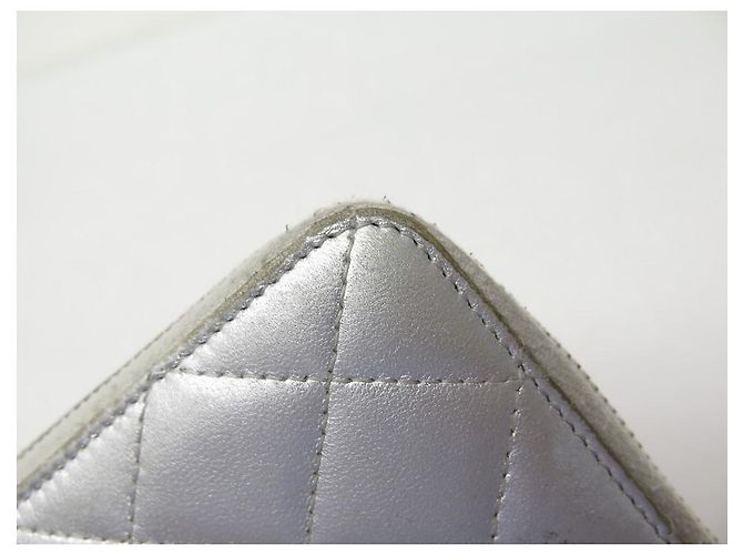 Timeless CARTERA LARGA CHANEL CLASSIC CON CREMALLERA DE PIEL ACOLCHADA PLATA - vista 8
