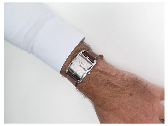 Hermès HERMES CAPE COD GM CC RELÓGIO2.710 29 QUARTZO DE AÇO MM + CAIXA DE RELÓGIO DE AÇO Prata - vista 14