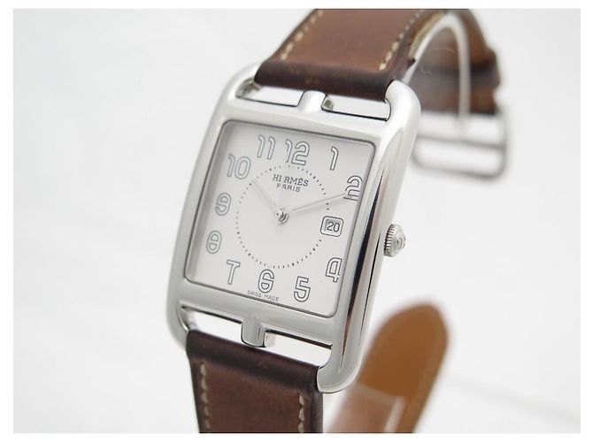 Hermès HERMES CAPE COD GM CC RELÓGIO2.710 29 QUARTZO DE AÇO MM + CAIXA DE RELÓGIO DE AÇO Prata - vista 2