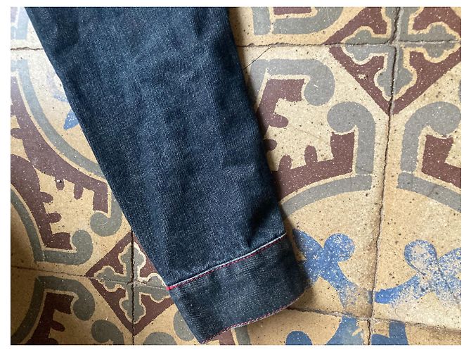Giacca di jeans Dolce & Gabbana in cotone nero rosso blu navy azzurro Blu chiaro - vista 2