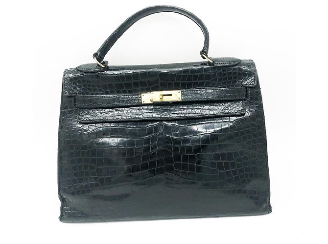Hermès HERMES KELLY 32 Noir - vue 7
