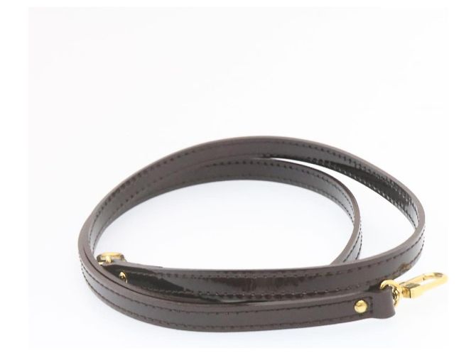 LOUIS VUITTON Monogram Vernis Rayure Alma BB Sac à main Amarante M91700 auth 23844 - vue 22